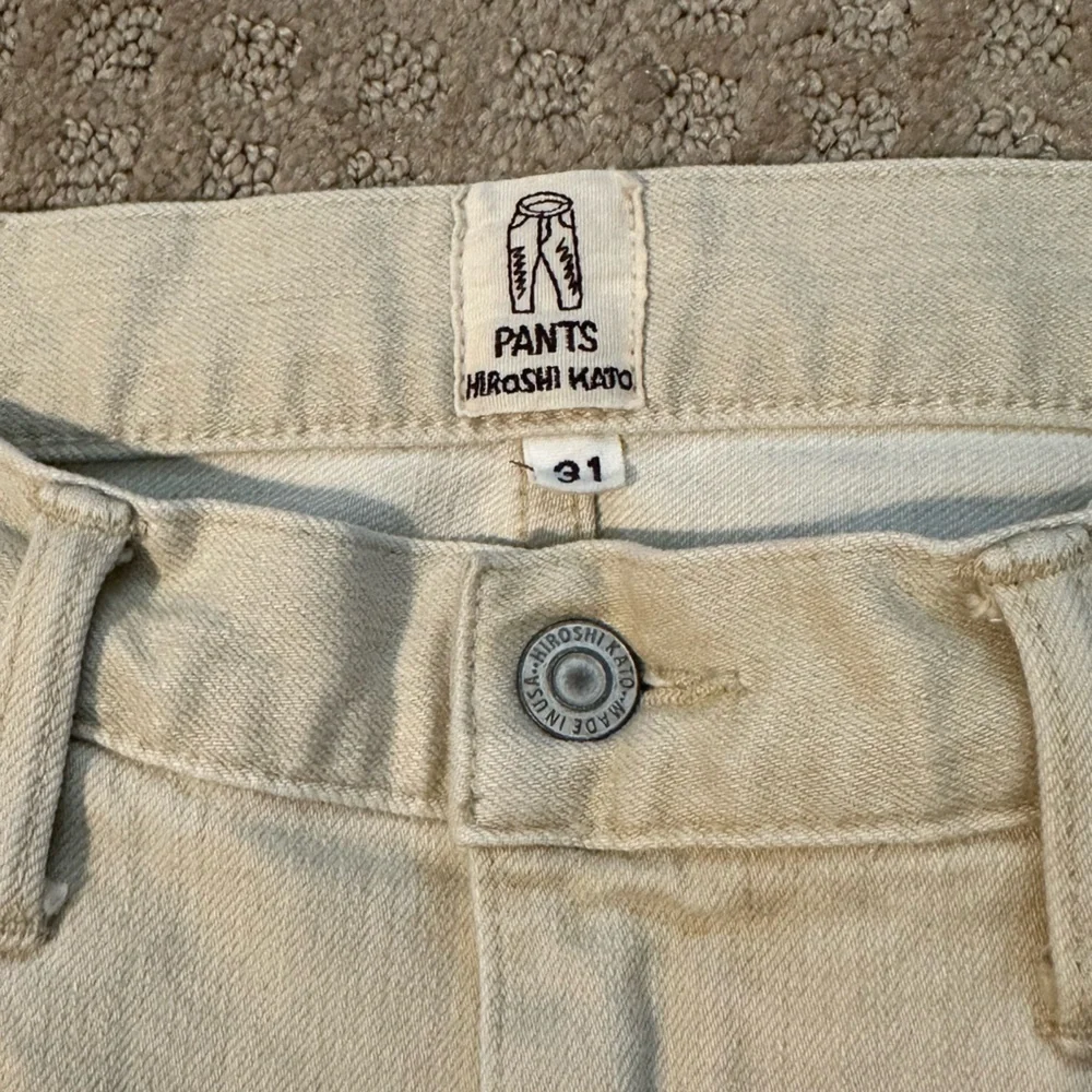 NEW Hiroshi Kato Pen Slim Stretch Selvedge 10.5oz Chuck Wash Denim Jeans size 31